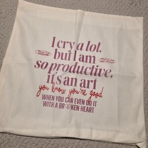 Taylor Swift Pillow Case Cover I Cry Alot